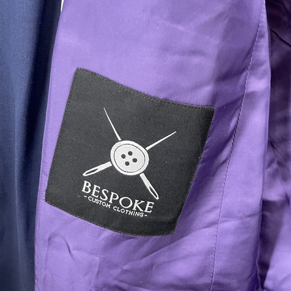 Bespoke 100% Wool Suit Men's 42R Blazer 34x29* Dress Pants Tailor-Made Business - Picture 8 of 16